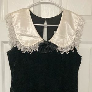 Lanz Original Vintage black dress.
